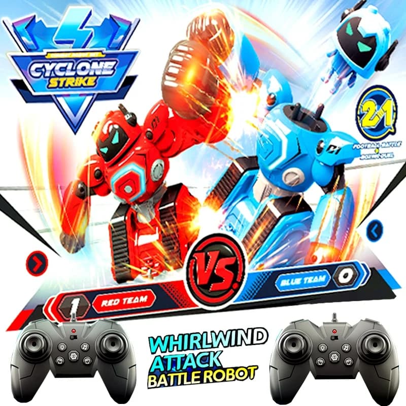 Robot telecomandato Rc Boxe Calcio Combattimento Giocattoli per bambini Due genitore-figlio Interattivo Fai da te Combattimento RC Robot Regalo per bambini