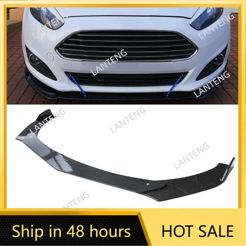 Auto Paraurti Anteriore Labbro Body Kit Splitter Per F0rd Fiesta 2011-2019 Nero Lucido Spoiler Diffusore Deflettore Copertura Della Protezione