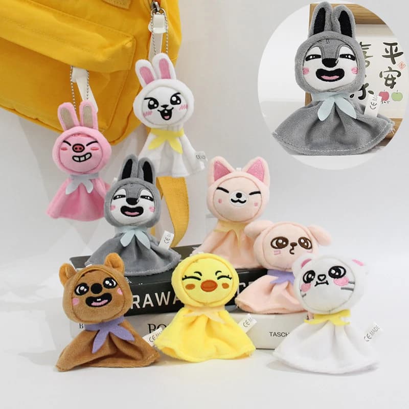 Nuovo Pop Skzoo Peluche Kawaii Kpop Peluche Skzoo Stray Wolf Peluche Cartoon Peluche Bambola Astuccio Giocattolo Regalo Dei Bambini 10 cm