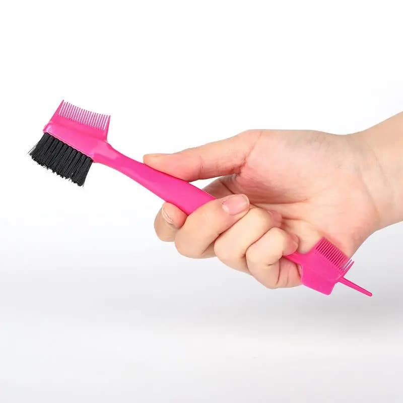 【L】Spazzola multiuso per sopracciglia e contorno capelli 3 in 1, pettine e mascara per uno styling preciso e comodo per i viaggi