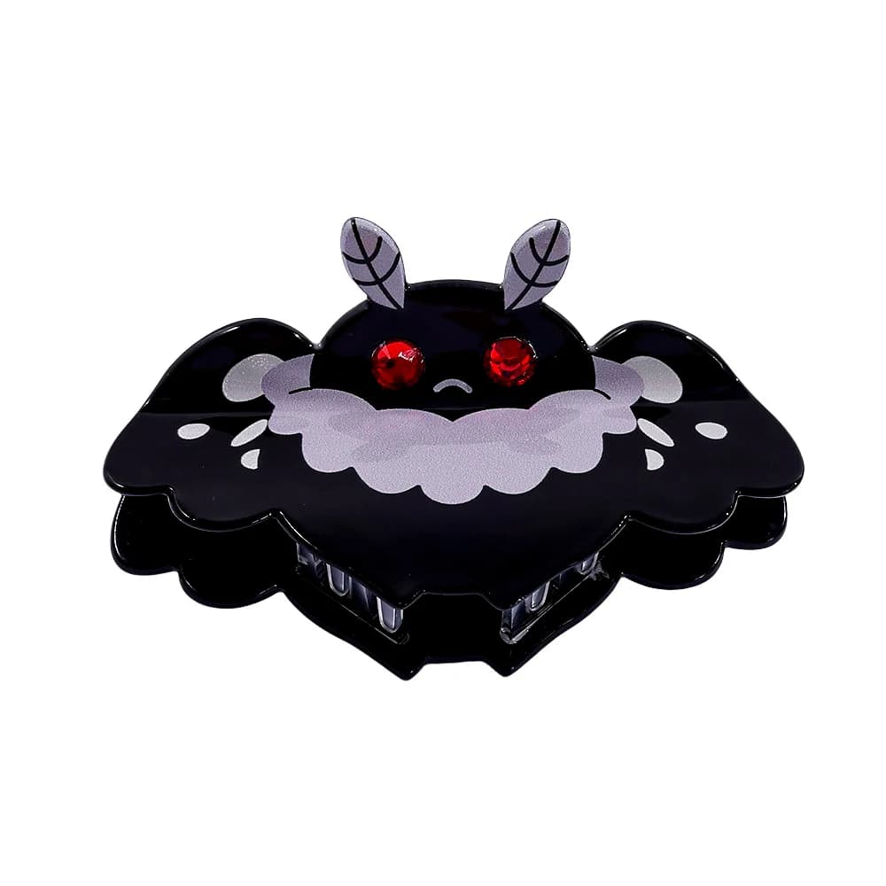 Gothic Cartoon Moth Acrylic Hair Claw Clip Dark Style Shark Jaw Hair Accessories for Girls Dark Aesthetic Hair Accessories