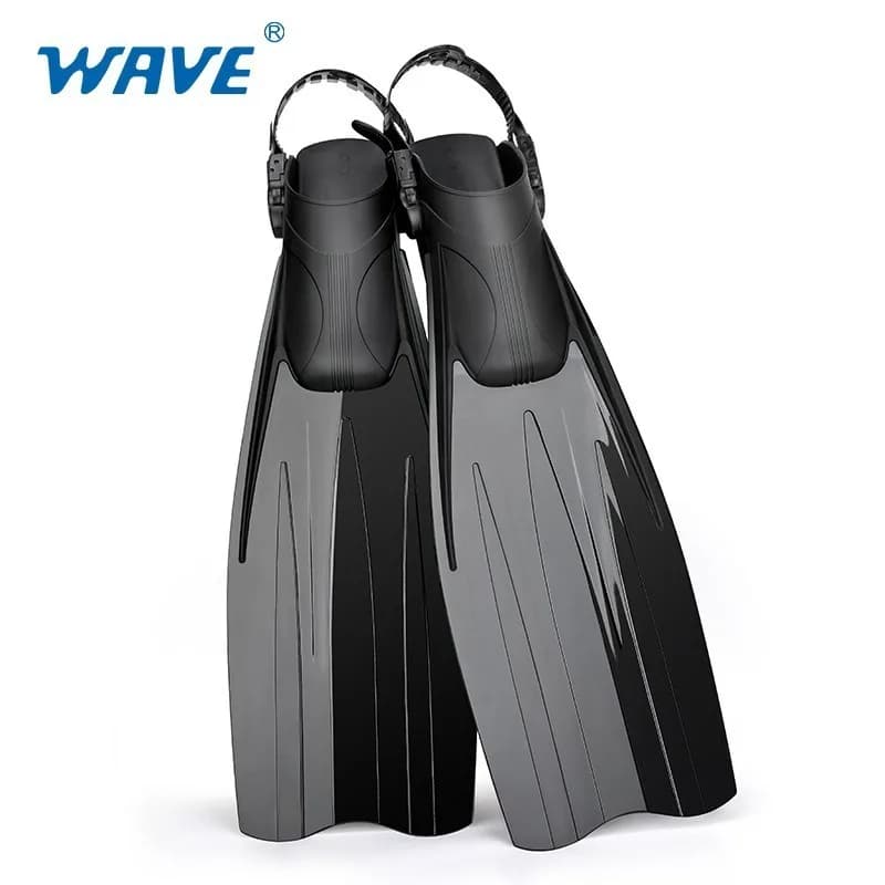 Professional Open Heel Diving Fins TPR Material Adjustable Snorkeling Swimming Flippers For Adults Beach Water Sports Training