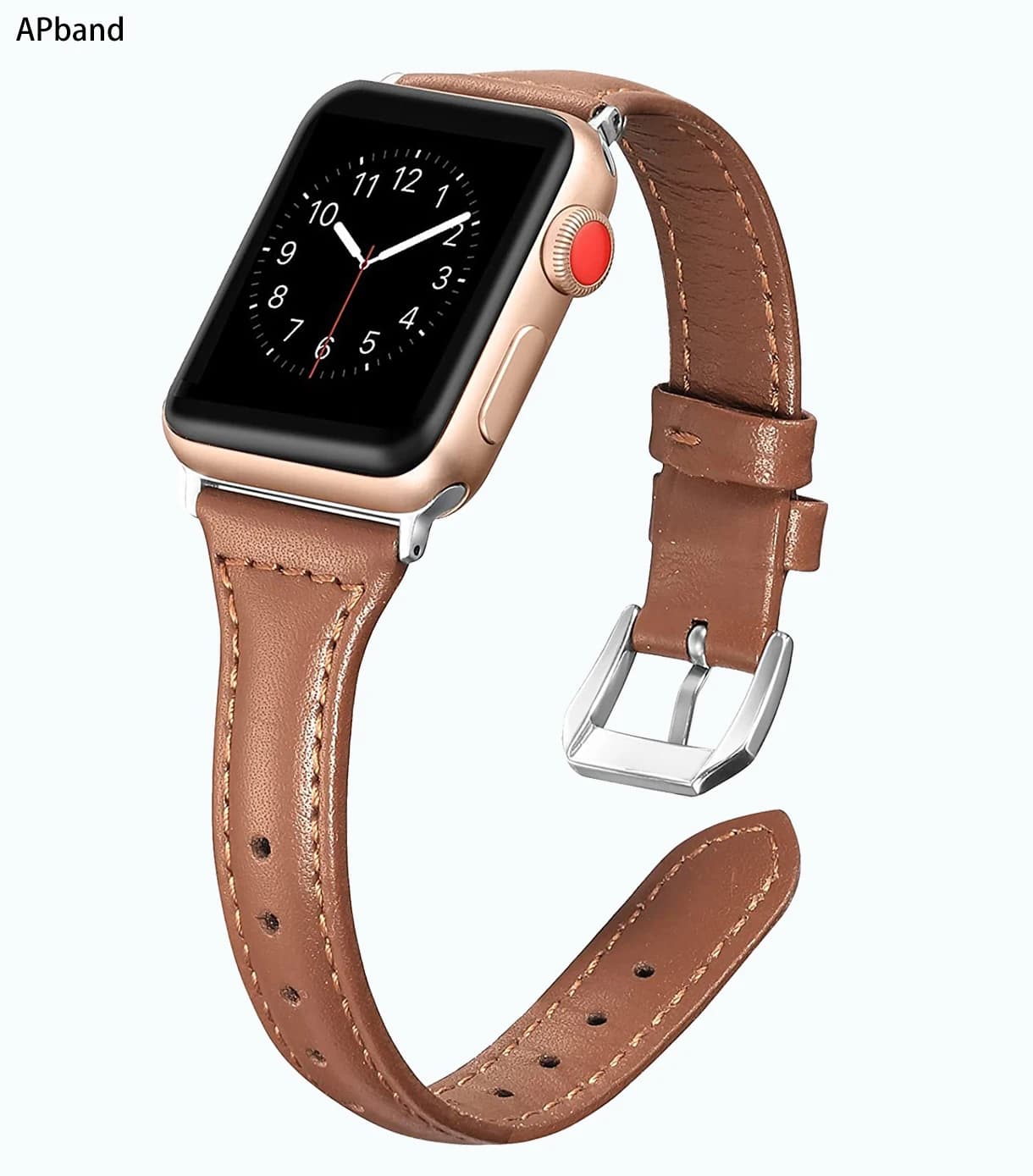 Cinturino in pelle sottile per cinturino Apple watch 40mm 44mm 45mm/41mm 38mm 42mm cinturino in vera pelle Apple watch series 5 4 3 SE 6 7