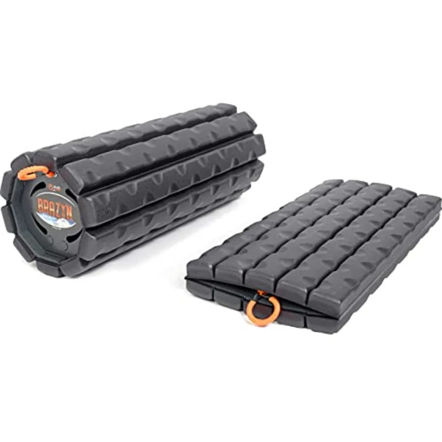 Brazyn Morph Foam Roller: Rullo in schiuma pieghevole da viaggio per alleviare il dolore alla schiena, recupero muscolare dopo l'allenamento, massaggio schiena, massaggio gambe, schiena