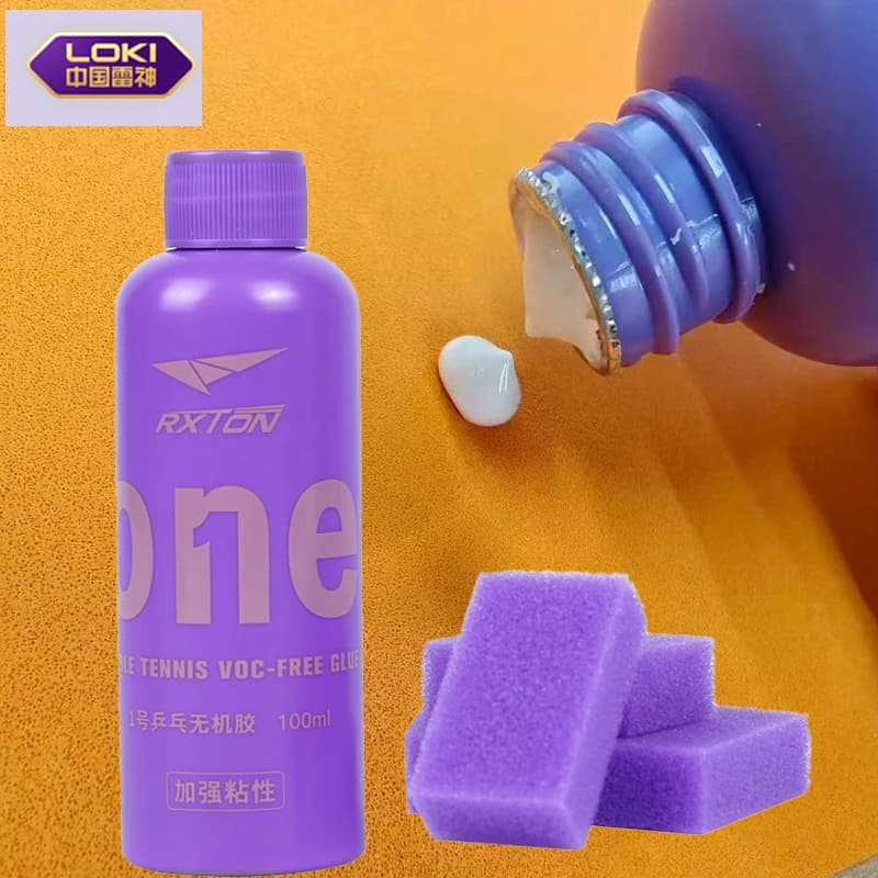 LOKI No.1 Professional adhesive glue for ping pong rubber 50/100ml Improves viscosity for ping pong raquette accessories Sponge
