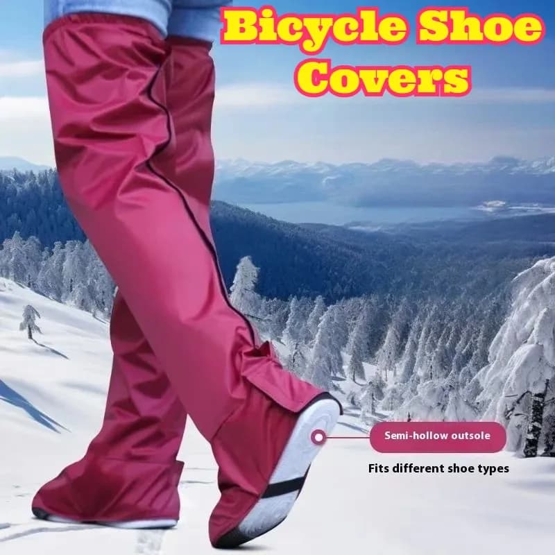 Copriscarpe Impermeabili a Tubo Lungo Senza Suola, Protezioni per Piedi per Ciclismo all'Aperto, Antipioggia per Moto Elettriche