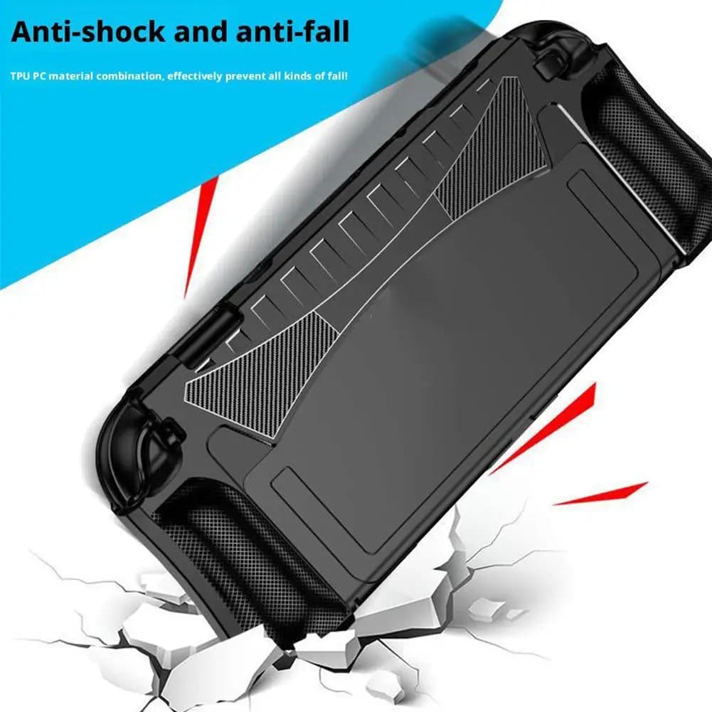 Custodia protettiva in TPU per Switch 2 Armored Wind Protezione integrata per console di gioco Copertura morbida anticaduta con staffa