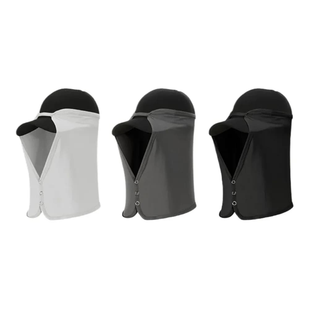 Maschere Estive Unisex per Protezione Solare, in Seta Ghiacciata, Rimovibili e ad Asciugatura Rapida, per Ciclismo, Pesca, Escursionismo e Safari