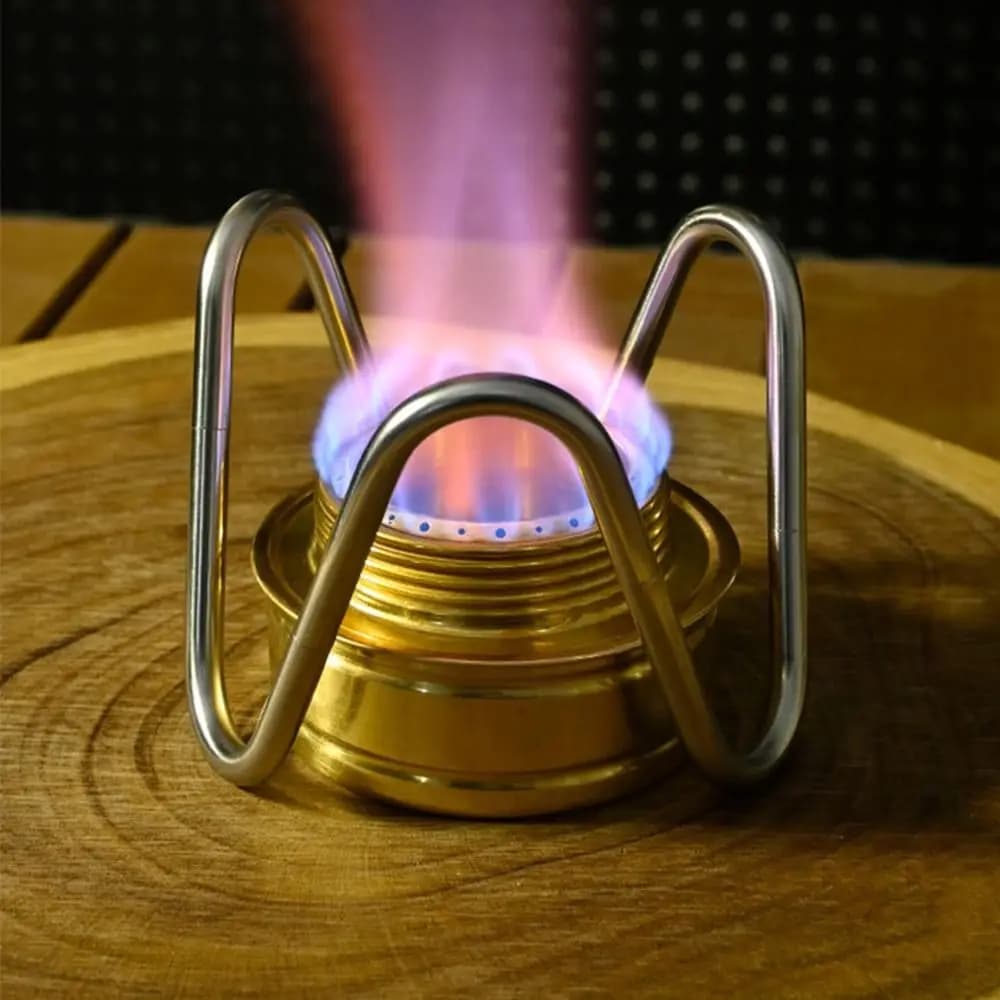 Support for stainless steel camping stove, detachable, heat resistant, small stove holder, removable, ultralight