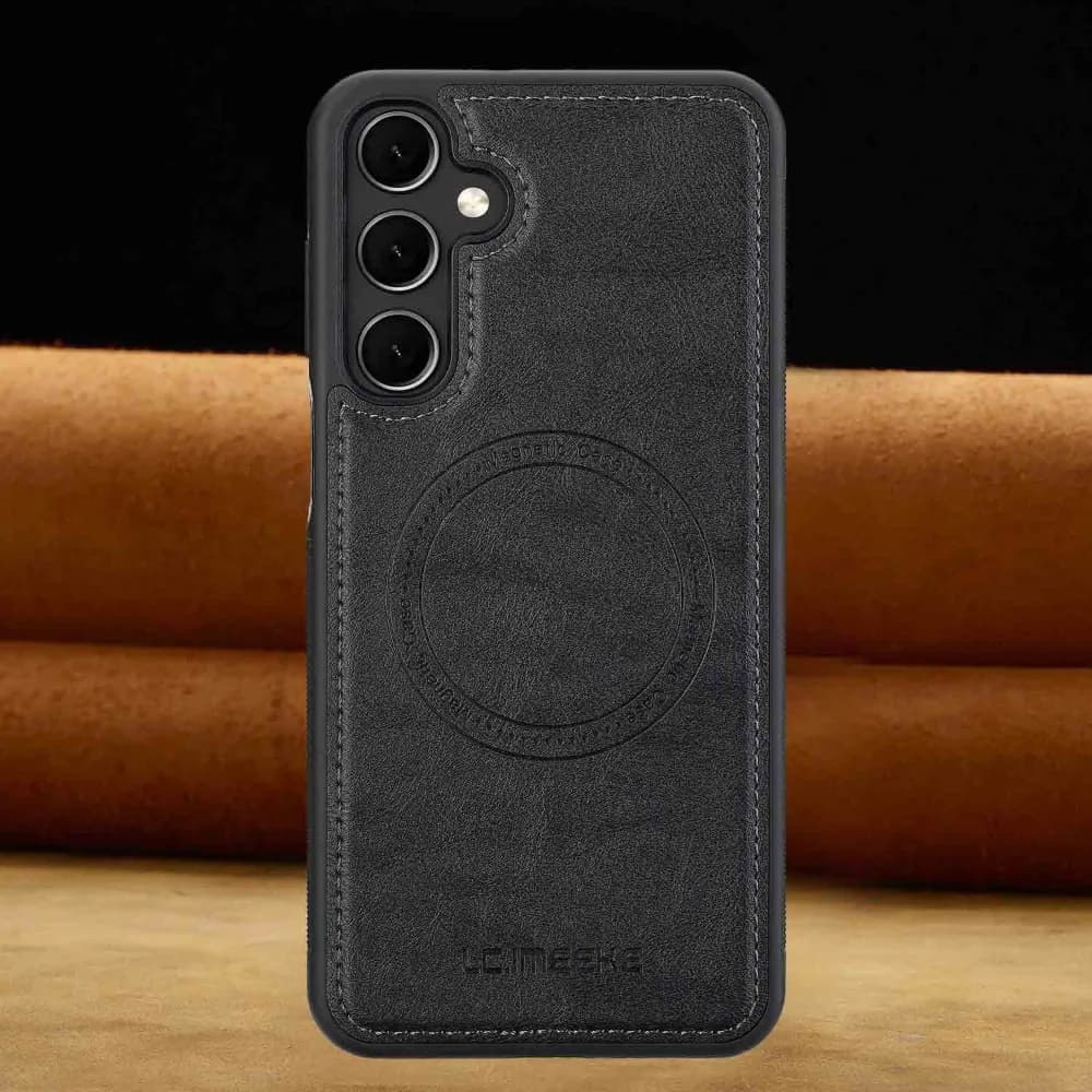 Custodia Magnetica in Pelle per Samsung Galaxy S26 S25 S24 S23 S22 S21 Plus Ultra A55 A56 A54 A36 A35 A16 5G, Cover Morbida MagSafe