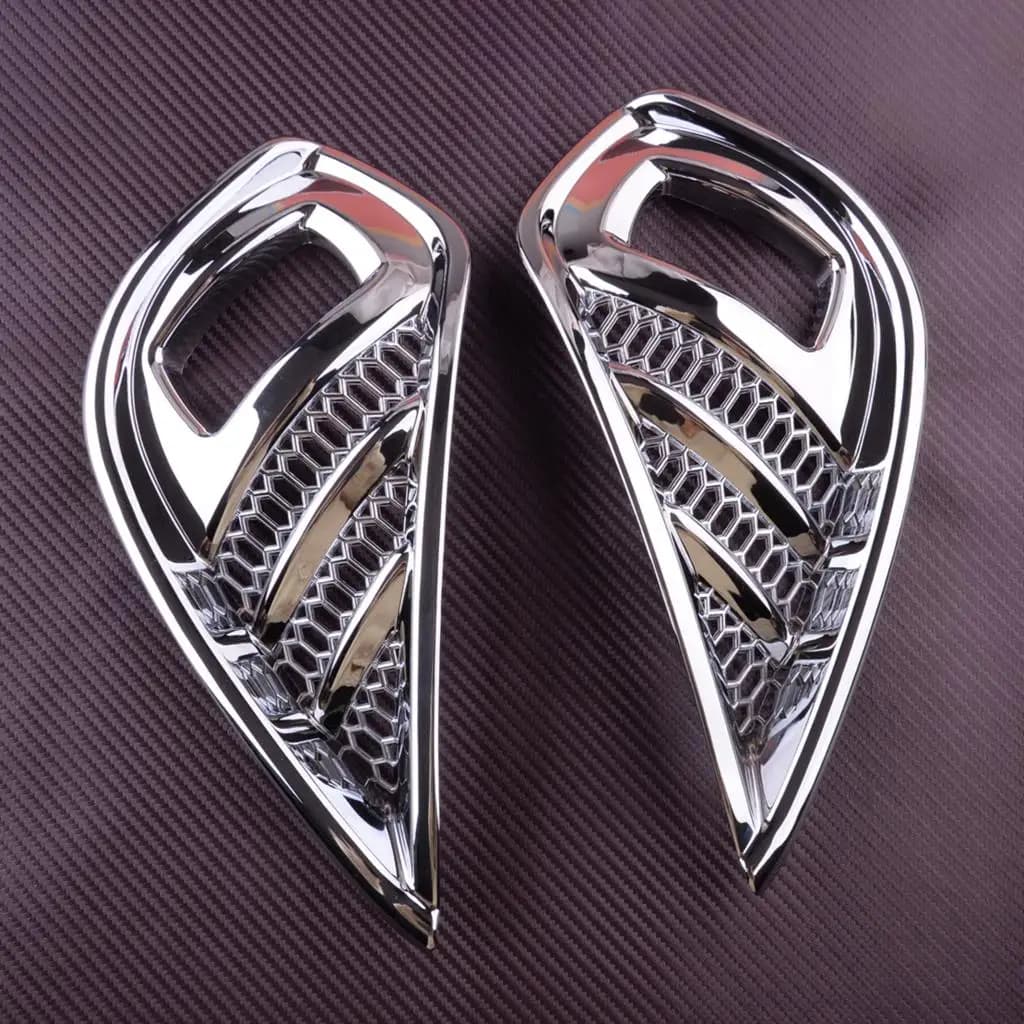 2 pezzi cromo ABS auto anteriore sinistro destro paraurti fendinebbia copertura della lampada Trim Decor Fit per Toyota Highlander 2022 2021 2020