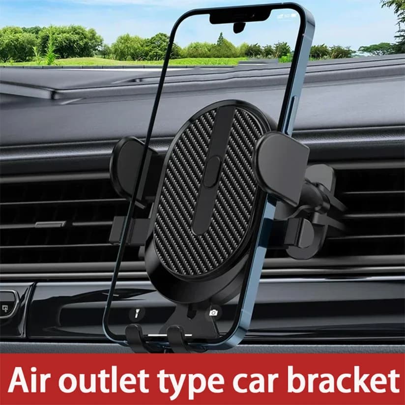 360 Rotatable Car Phone Holder Stand Auto Clamp Strong Grip Air Vent Car Bracket For iPhone 15 14 13 Pro Max Samsung All Phones