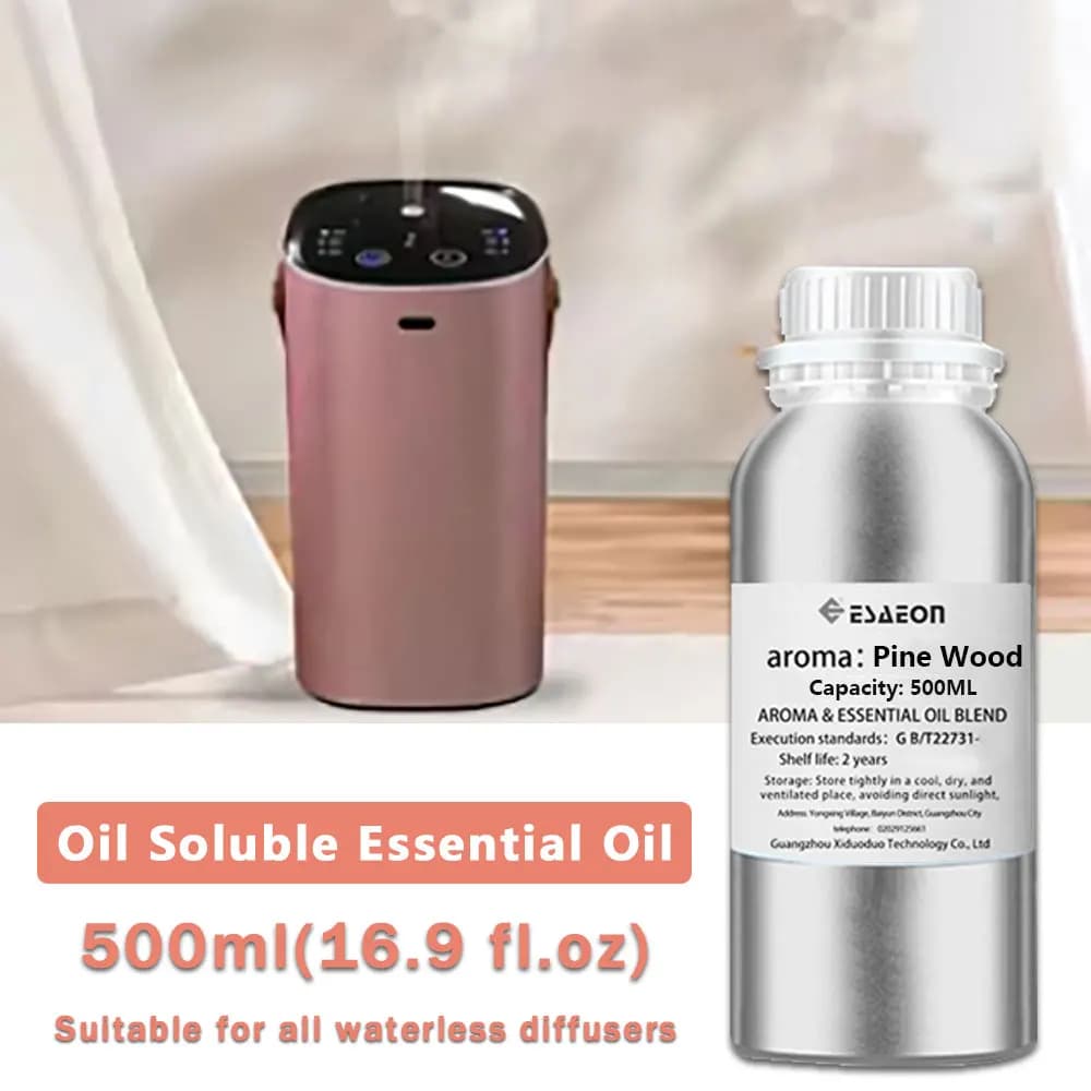 ESAEON 500ml (16.9 fl.oz) Olio Essenziale di Pino per Diffusori - Olio Profumato per Macchine Aromatiche, Compatibile con Sheraton Hilton