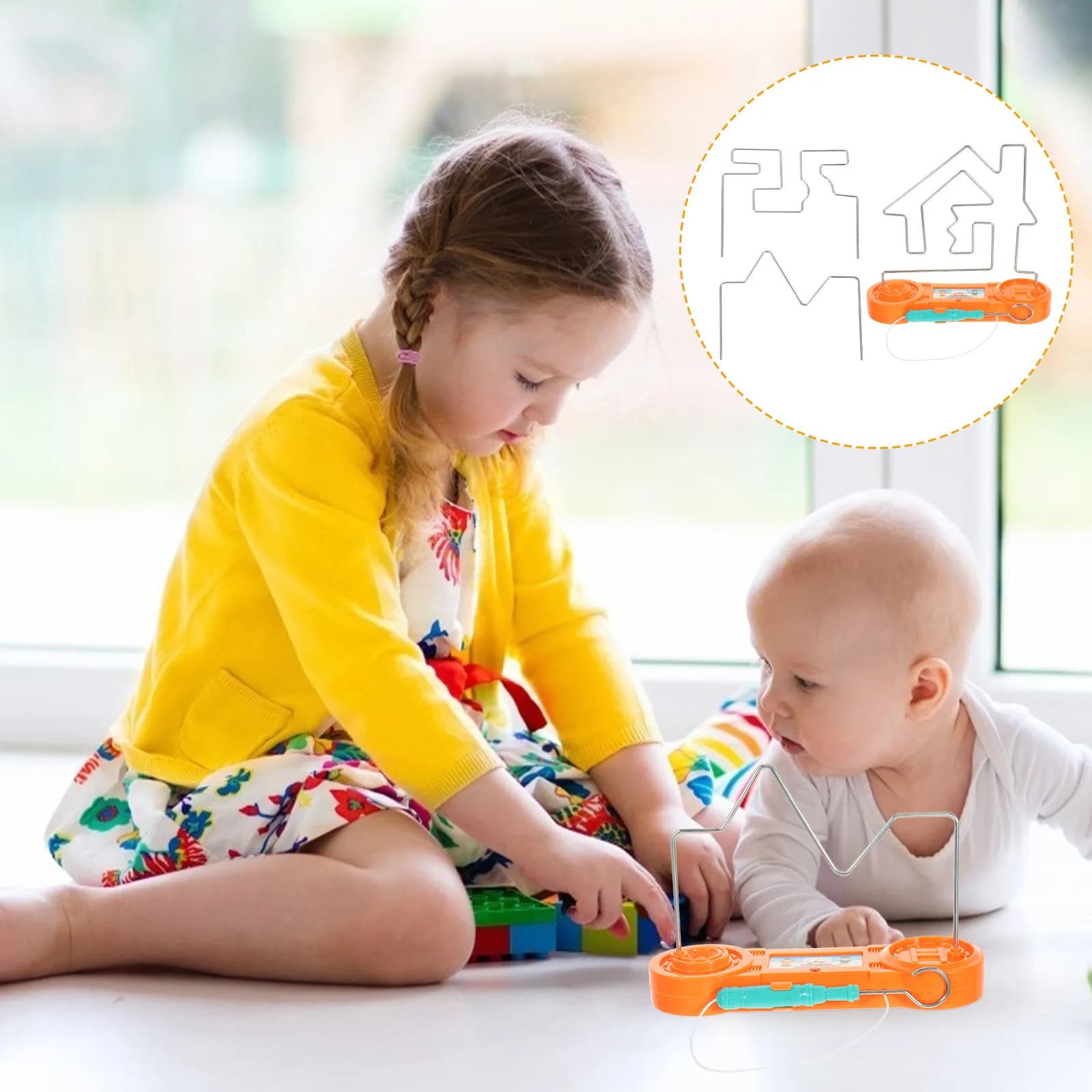 Set Labirinto Elettrico Interattivo, Gioco Educativo per Allenamento Intellettuale, Rompicapo per lo Sviluppo Precoce dei Bambini