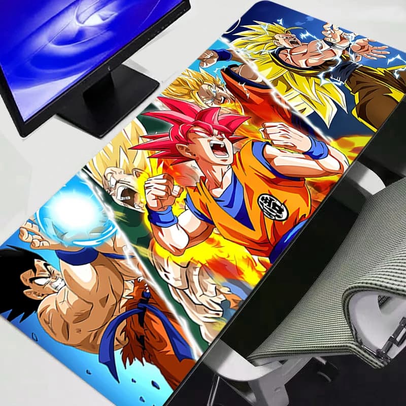 Mouse Dragon Ball Z DBZ Grande XXL for Gamer, Keyboard and Rubber Desk Mat, Mousepad for Gaming and Notebook