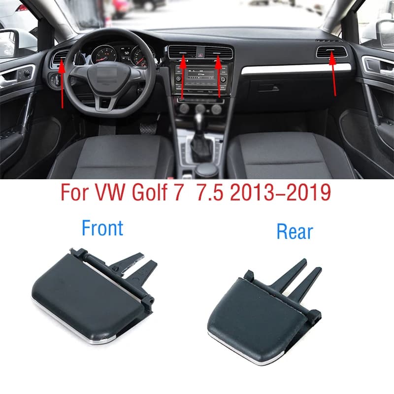 Per VW Golf 7 7.5 MK7 MK7.5 2013-2019 Auto Anteriore Cruscotto Posteriore Aria Condizionata Uscita A/C Aria Condizionata Prese d'aria Tab Clip Pick