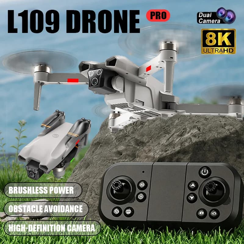 Drone L017 Pro 2026 Hot Brushless con Rotazione 3D a 360° ° Drone Pieghevole con Telecamera HD 8K, WIFI 5G FPV, Quadricottero per Fotografia, Giocattolo Regalo per Bambini