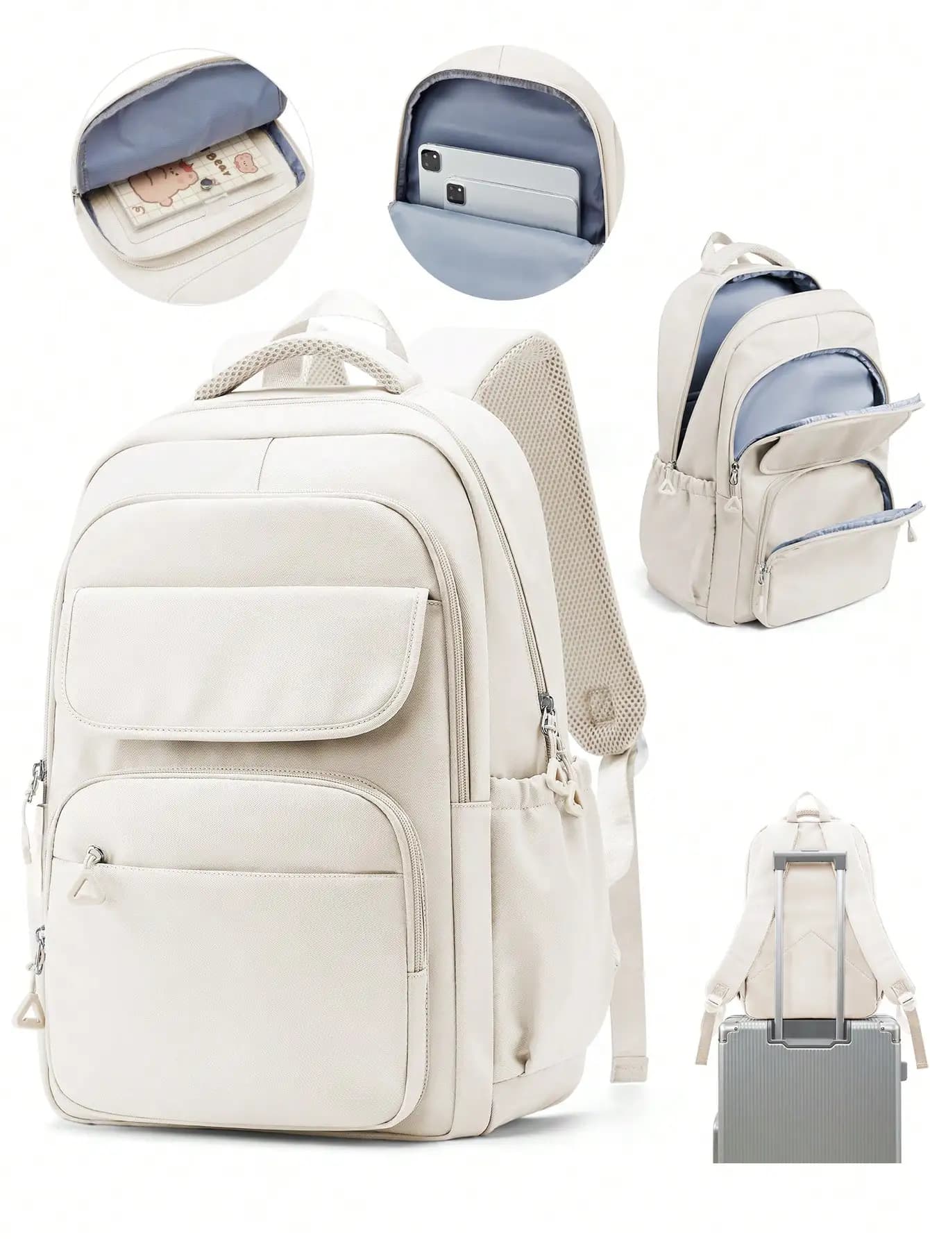 Nuovo Zaino, Zaino per Laptop da 14-15.6 Pollici, Unisex, Leggero e Resistente, Design alla Moda