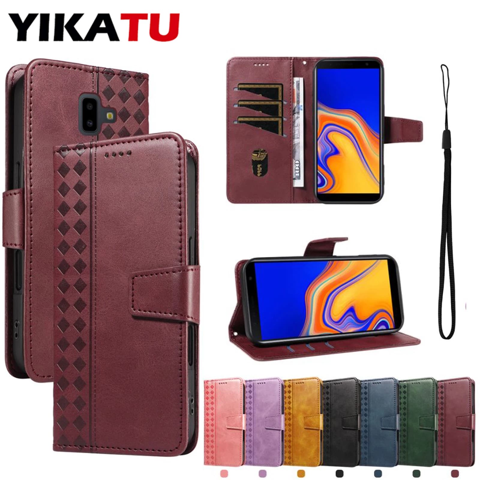 RFID Blocking Wallet Leather Case For Samsung Galaxy AO3S A03 Core A02S F23 5G J610F J530 J510 J7 Prime J6 Plus J5 J4 J3 J1 2016