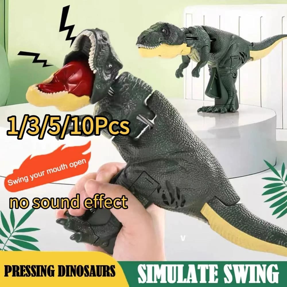 Giocattolo Dinosauro Zazaza per Bambini, Creativo Senza Batterie, con Molla Telescopica Oscillante, Regalo di Natale per Bambini