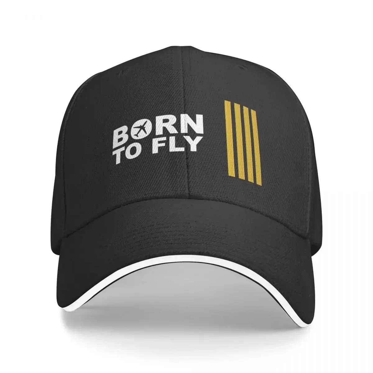 Berretti da baseball Born To Fly Captain Cappellini sandwich per aeroplani alla moda Cappelli regolabili stile unisex Berretto sportivo