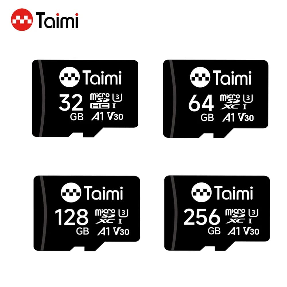 Taimi MicroSD Card Memory Card C10 32GB 64GB Memory Class10 TF Micro SDXC 128GB 256GB A1 U3 V30 4K Per Dash cam