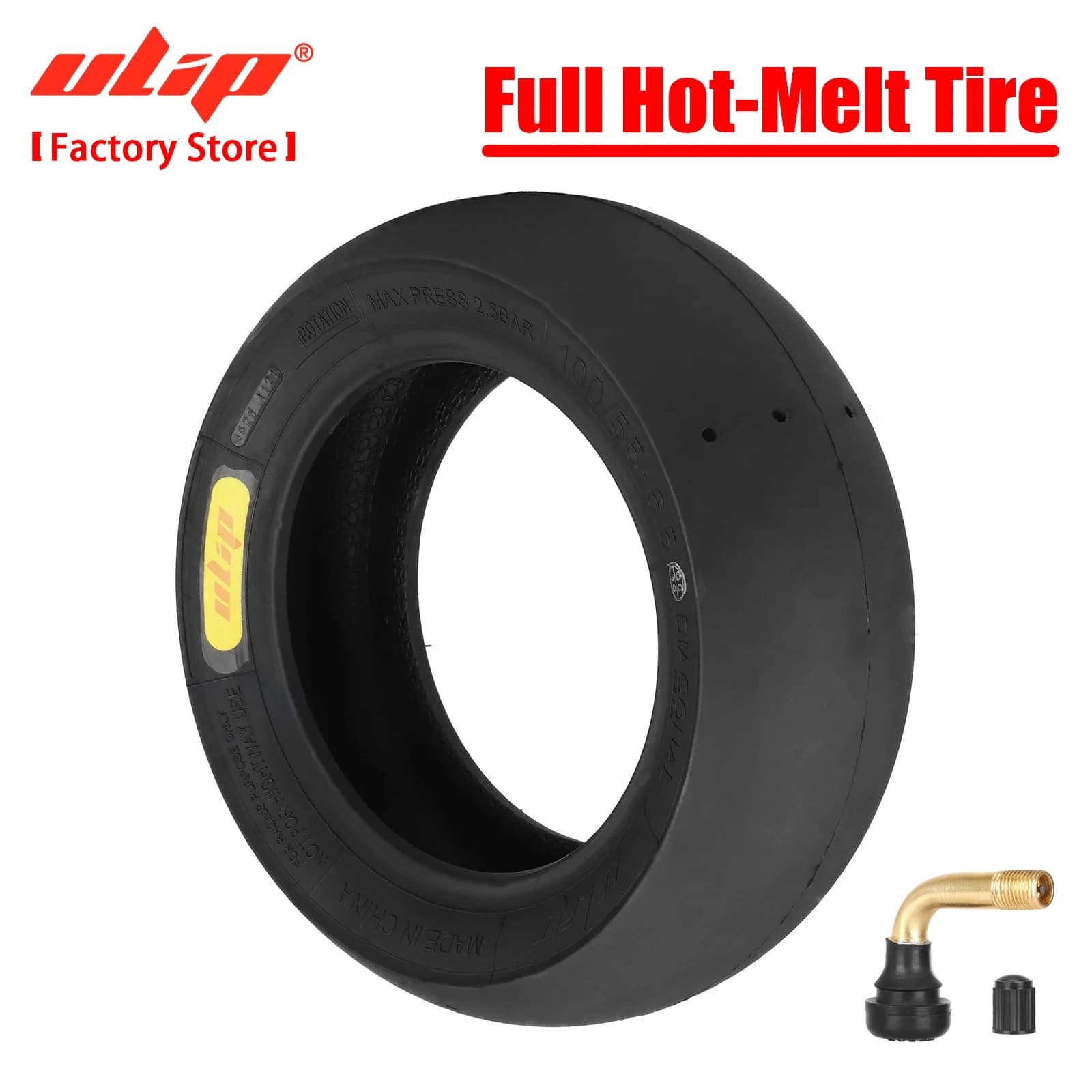ULIP 100/55-6.5 Pneumatico da corsa Full Hot-Melt per Dualtron Ultra 2 Thunder II Kaabo Wolf Warrior Scooter Sport Slick Tubeless Pneumatici