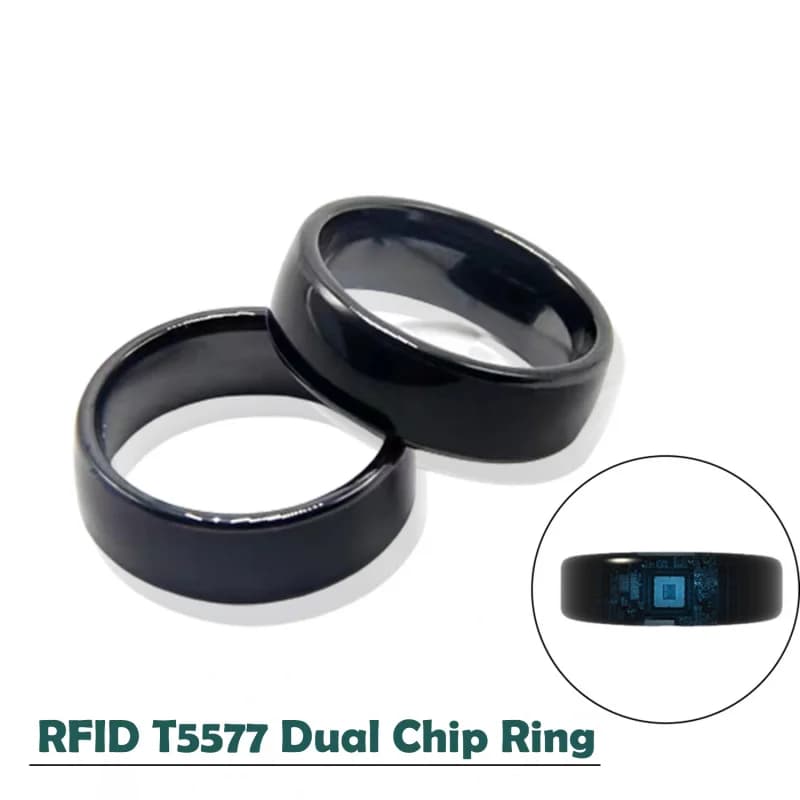 Anello RFID Ultra-sottile Impermeabile T5577, Badge Riscrivibile 125khz, Token di Copia, Chip NFC Intelligente, Clone Em4305, Tag per Controllo Accessi