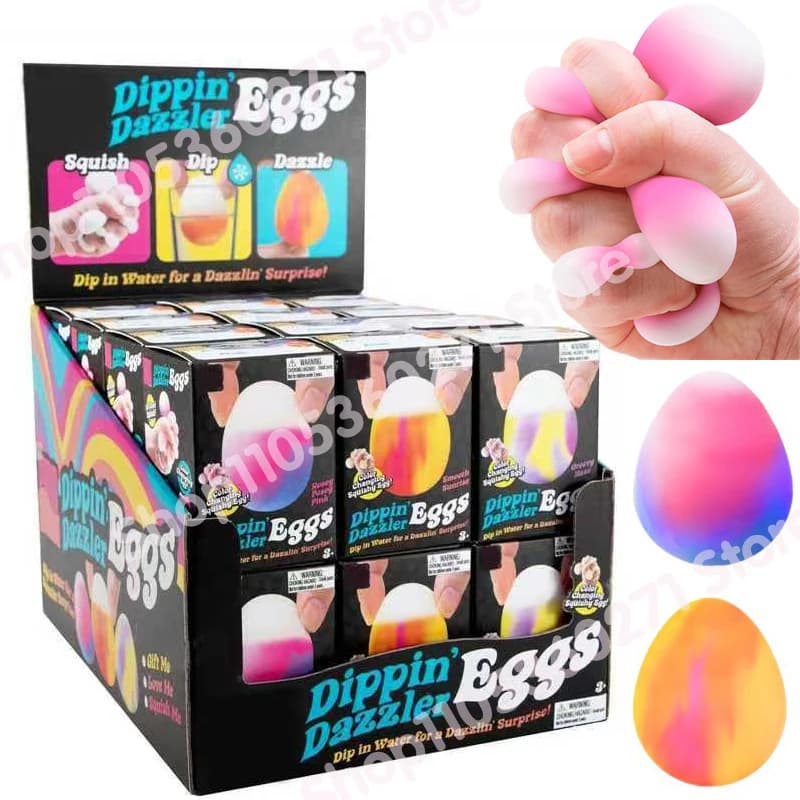 1 pezzo, colore casuale, 2026 Needoh Golden Egg Hunt Game Blind Box, Fidget di Pasqua con Sorpresa Squishy Antistress da Spremere per Bambini