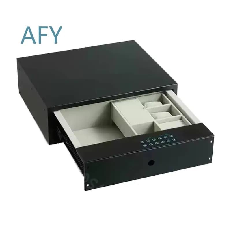 Small All-Steel Anti-Theft Safe for Jewelry Storage Smart Fingerprint Lock Home Office Hotel Luxury Residence Security Safe