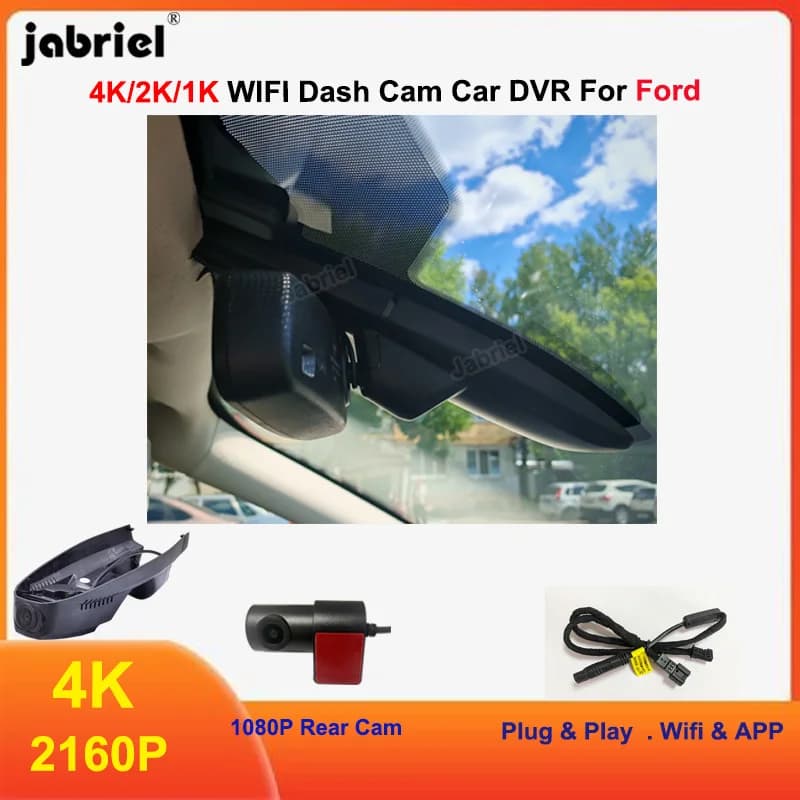 4K 2K 1K Auto Dvr Per Ford Kuga mk2 mk3 Per Ford Escape mk2 mk3 2012 2013 2014 2015 2016 2017 2018 2019 2020 2021 Dash Cam Camera