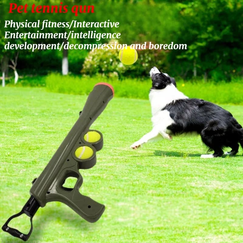 Giocattolo per Cani, Lanciatore di Palline per Addestramento, Gioco Interattivo all'Aperto, Giocattolo Puzzle per Cani