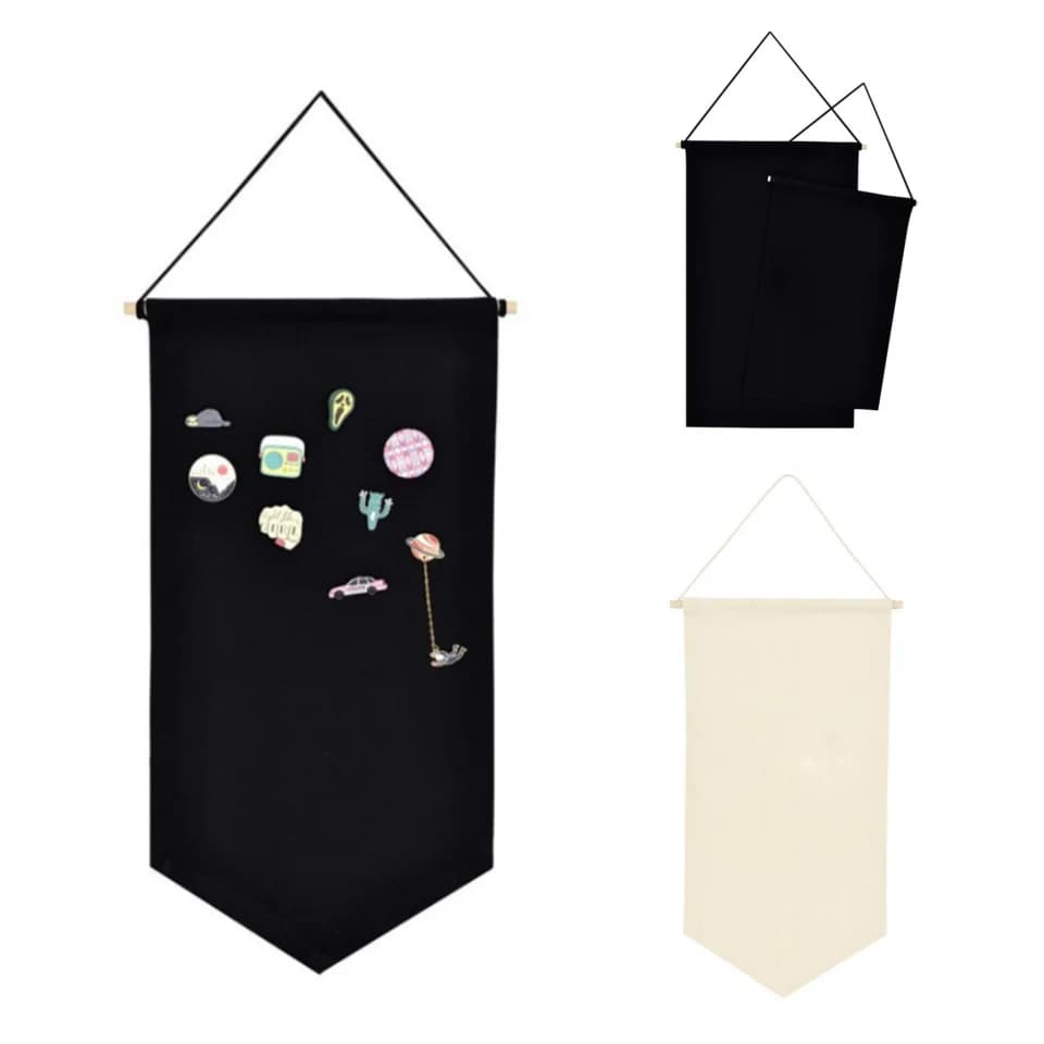 Storage Hanging Brooch Display Hanging Storage Display Clothes Hanging Wall Pennant Brooch Board Badge School Badge Box Pin Gift