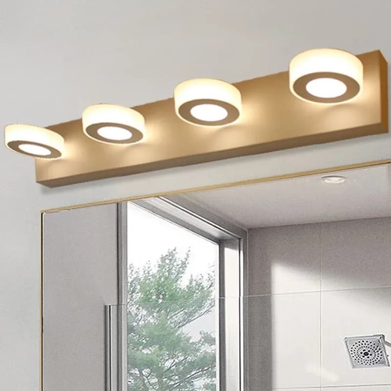 Acrylic Wall Light LED Mirror Headlight Rotatable Lamps Holder Bathroom Mirror Cabinet Lamp Light Bedroom Multi-head Simple