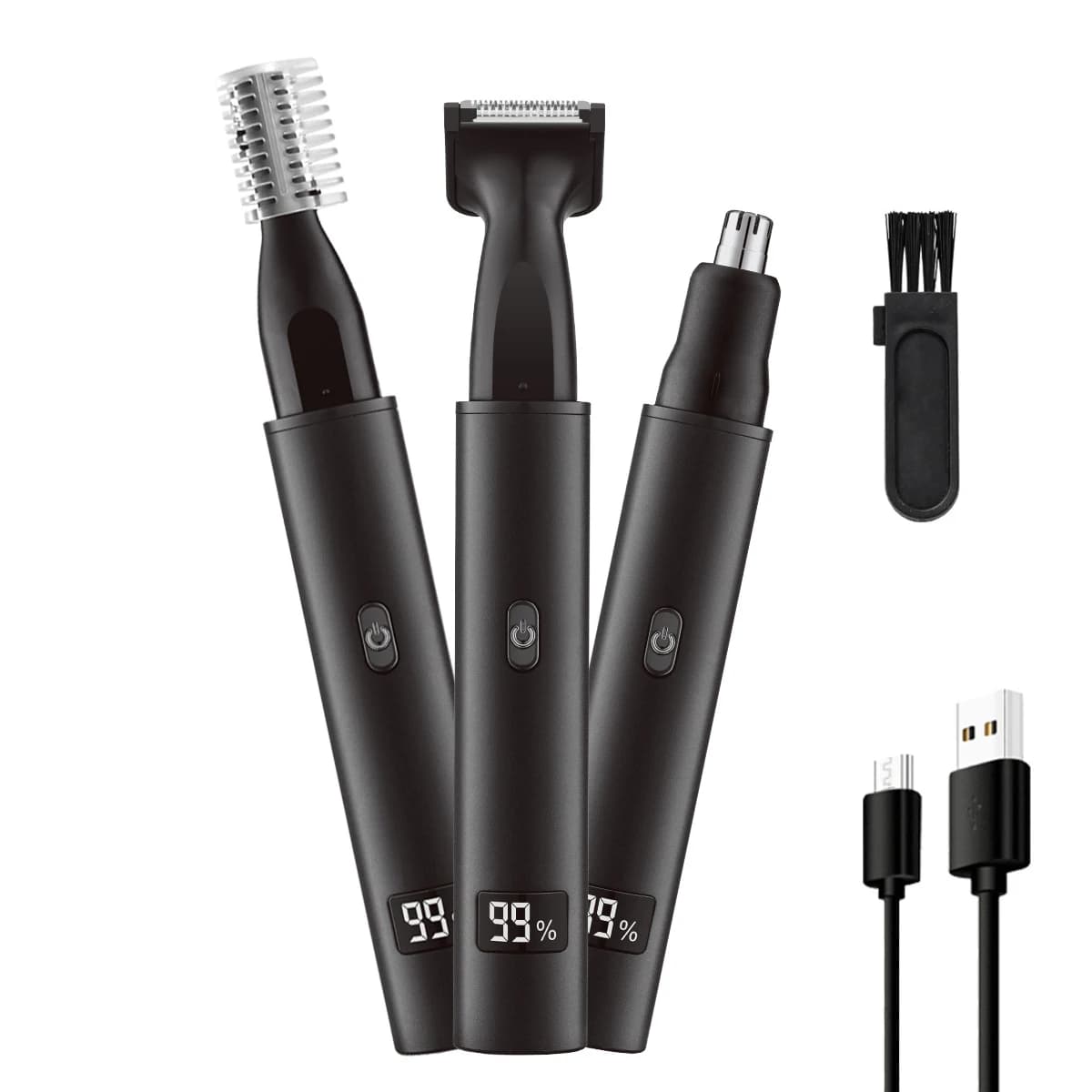 Electric haircut for nose and ears for man Rechargeable pain Eyebrow Barba Haircut Razor 3 in 1 Haircut