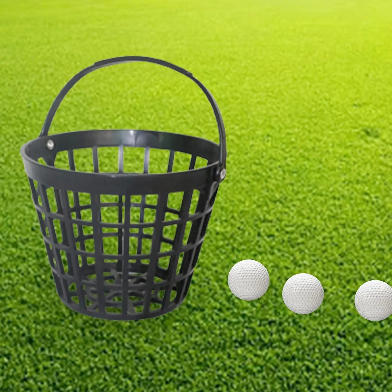 Contenitore Portatile per Palline da Golf, Espositore per Attrezzature da Golf, Portaoggetti per Campi Pratica
