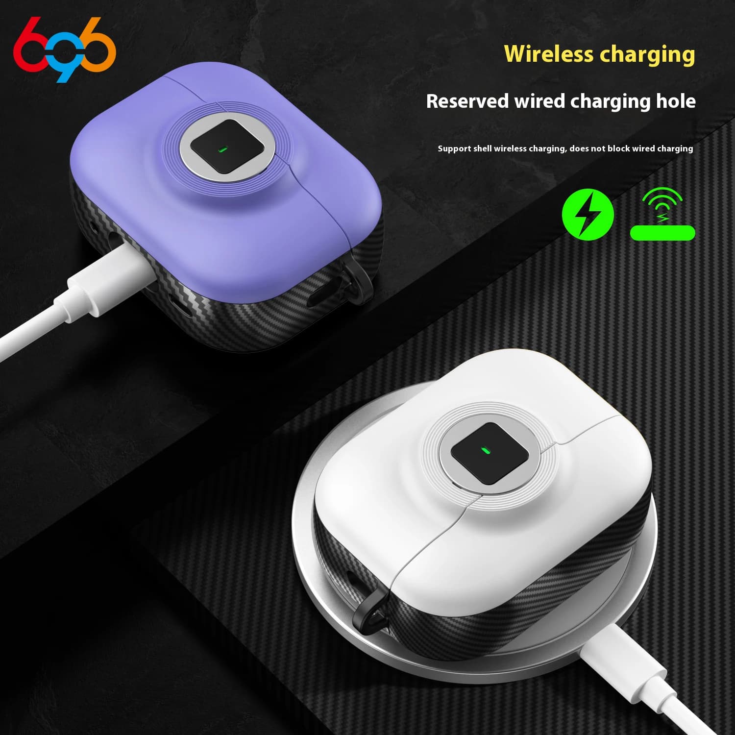 Per Airpods 4 Custodia con serratura sicura per AirPods Pro 2 2nd 3nd 1st Generation Custodie TPU PC Custodia per cuffie con portachiavi