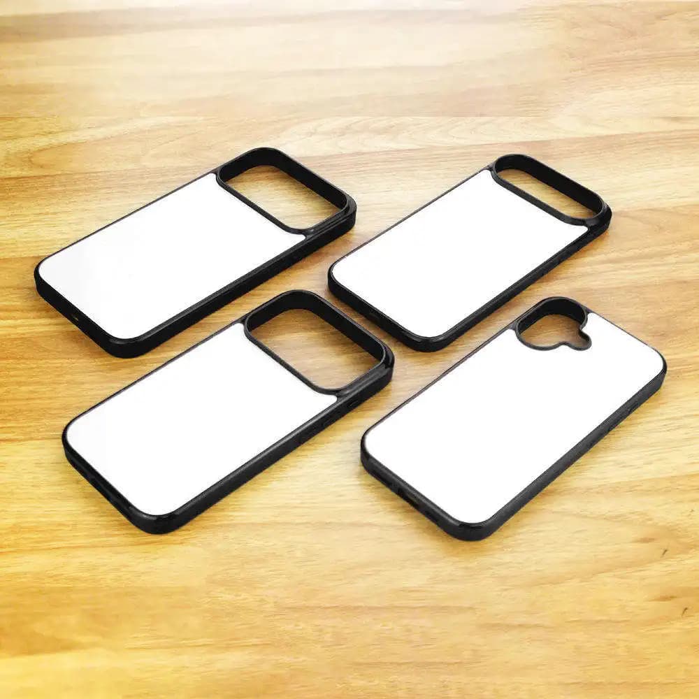 5 pezzi Copertine per sublimazione in TPU + PC per iPhone 17 16 16 pro 16 promax 15