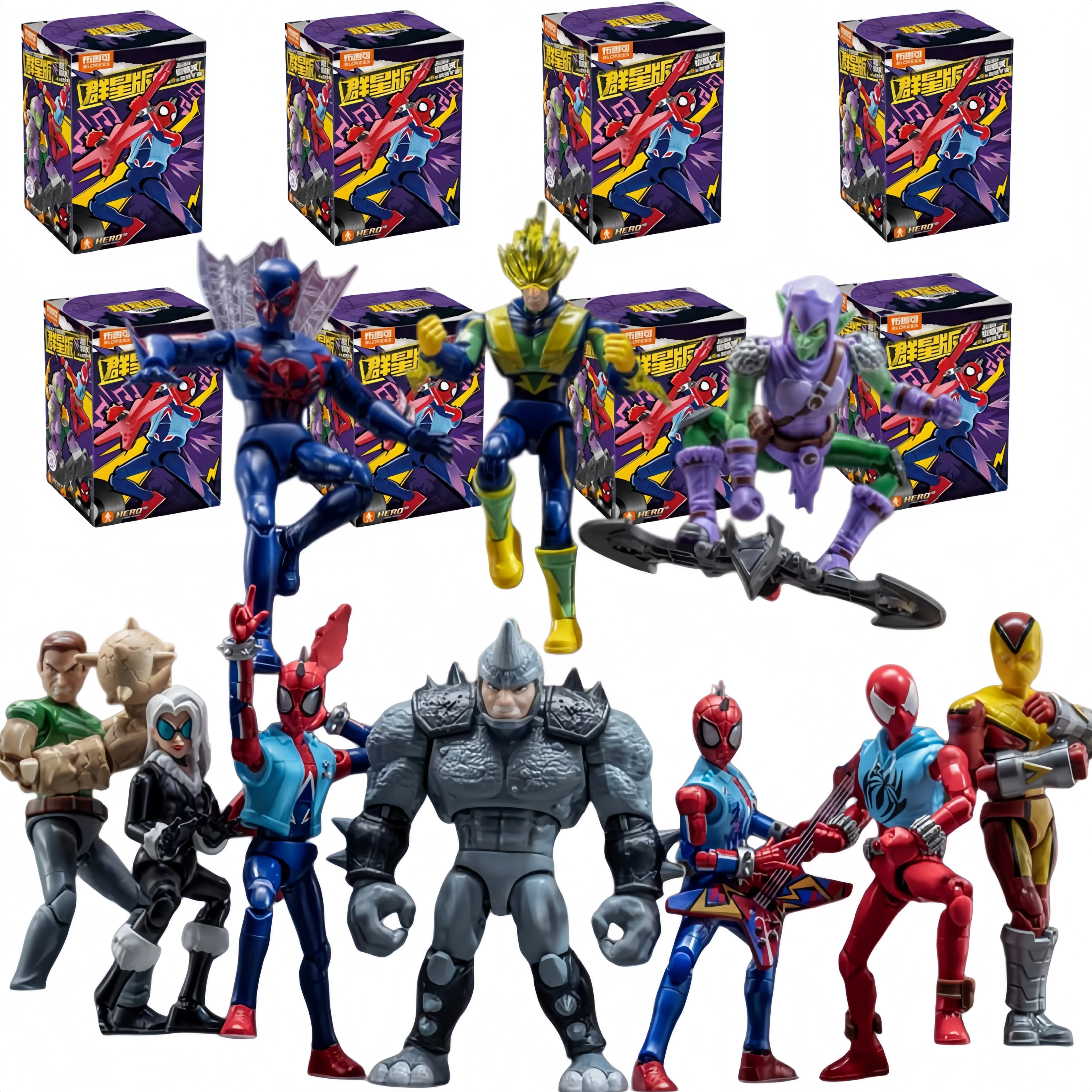 Blokees Heroes Versione Galassia 06 Spider-Verse Kit di Costruzione Modello Spider-Man Action Figure Giocattolo da Collezione Regalo
