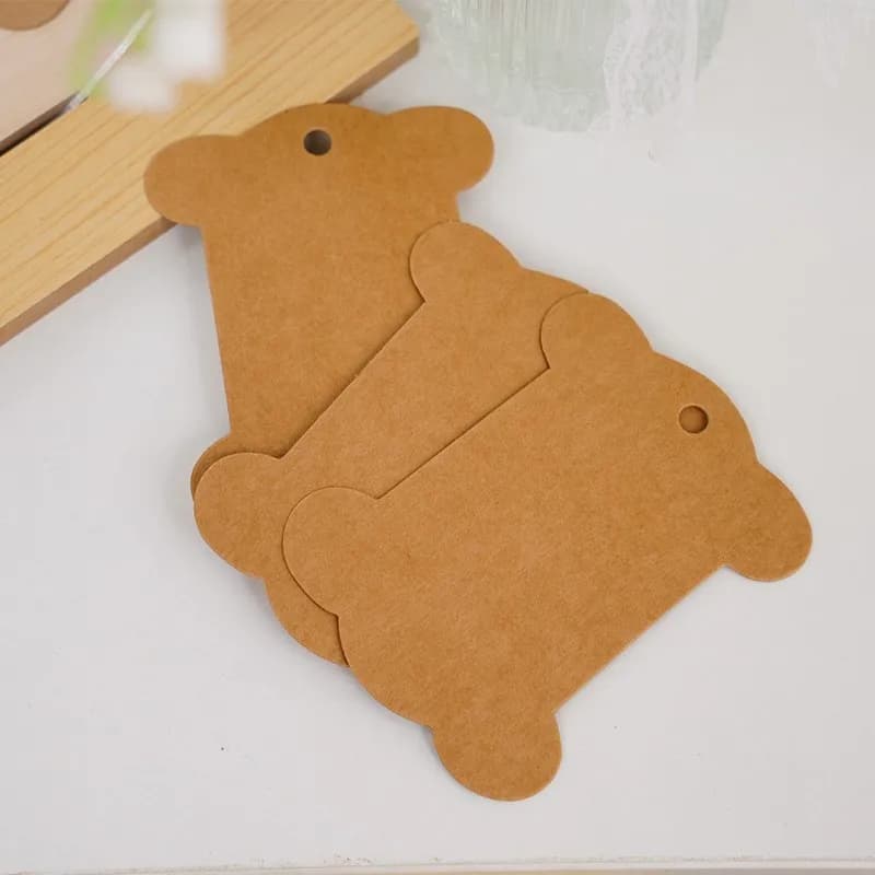63 pcs Thread Winding Boards, Handmade Project Storage, Kraft Paper Eco Friendly, Compact Space Saving