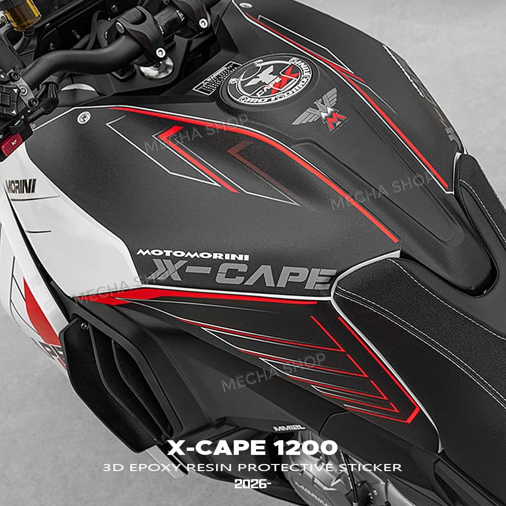 For X Cape 1200 2026 Motorcycle Anti Slip Fuel Tank Pad Side Knee Grip Decal Decorative Protector Sticker Pads Stickers