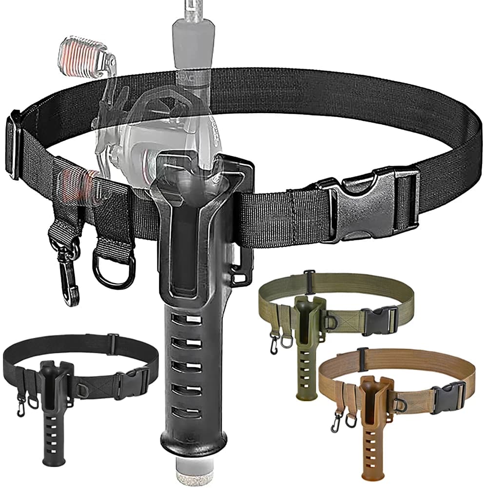 Nylon Multifunction Cane Holder, Fishing Cane Holder, Fast Inserting Device for Belt, Fishing Accessories