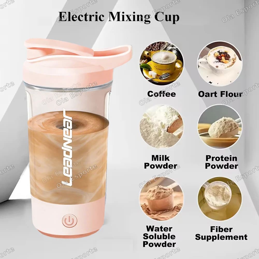 2026 New Electric Self Stirring Mug, Protein Powder Milkshake Shaker Bottle ,USB Charging Shaker Cup Outdoor Sports Mixing Cup