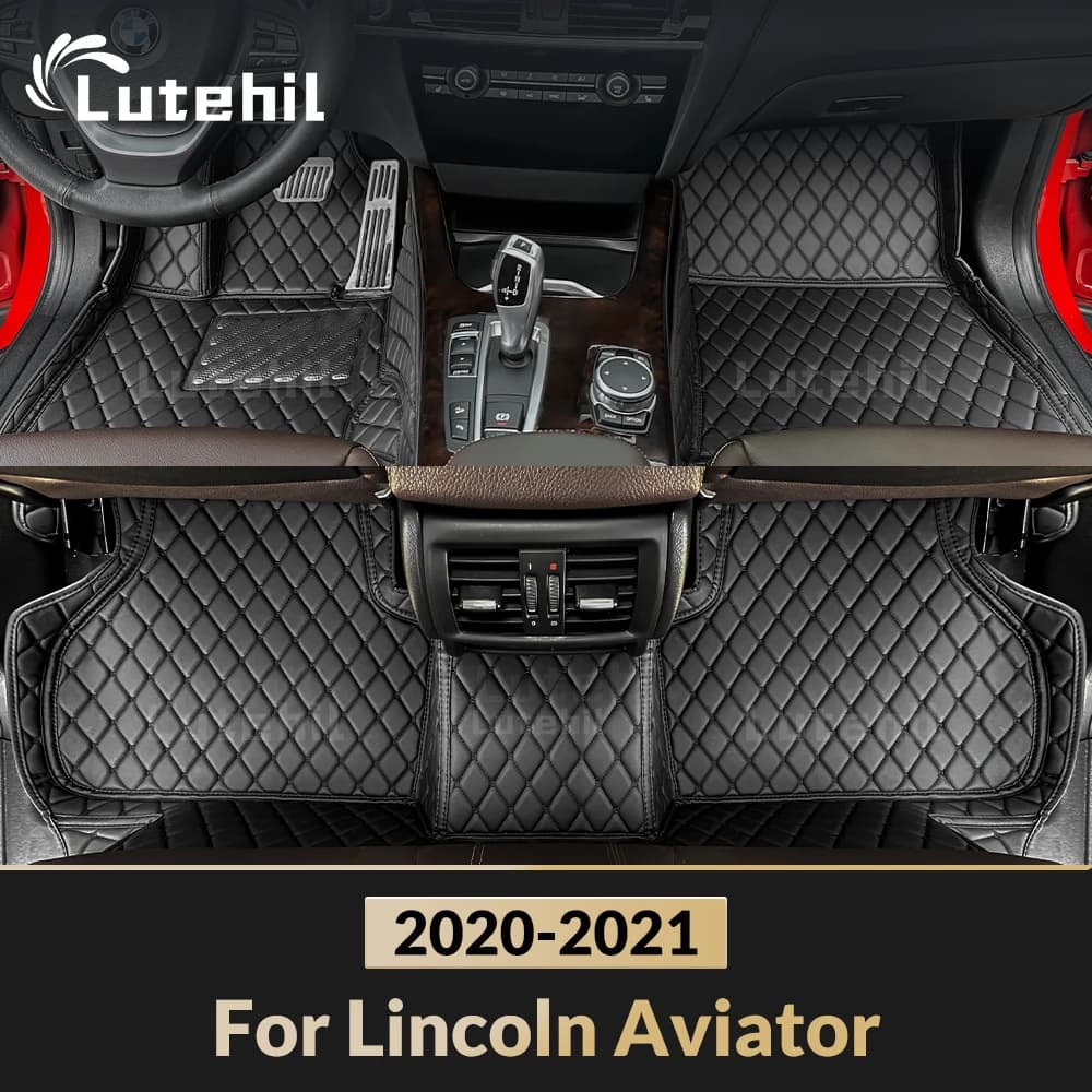 Per Lincoln Aviator (7/6 posti) 2020-2021 Tappetino per auto personalizzato Automobile Tappeto Copertura Accessori interni Tappetini protettivi