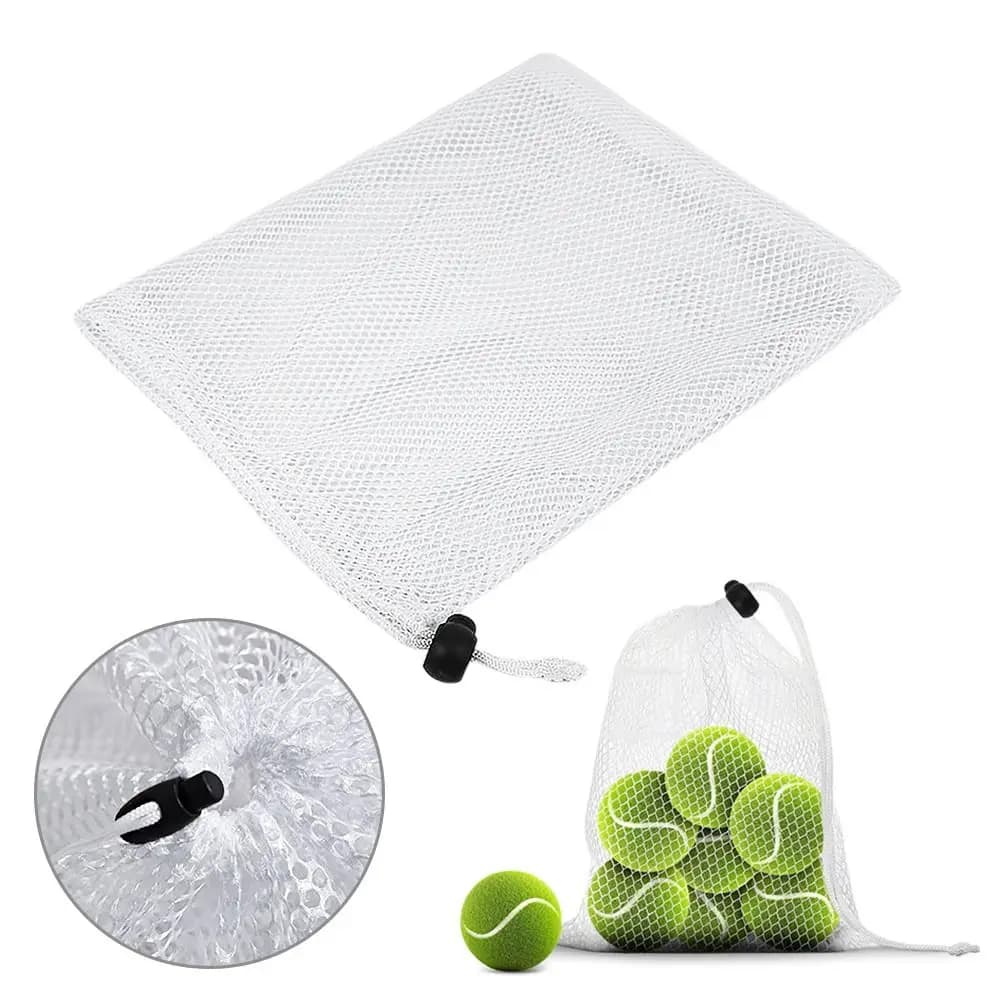 Outdoor Home Nylon Storage Bag Stuff Sack Laundry Bag Mesh Drawstring Bag