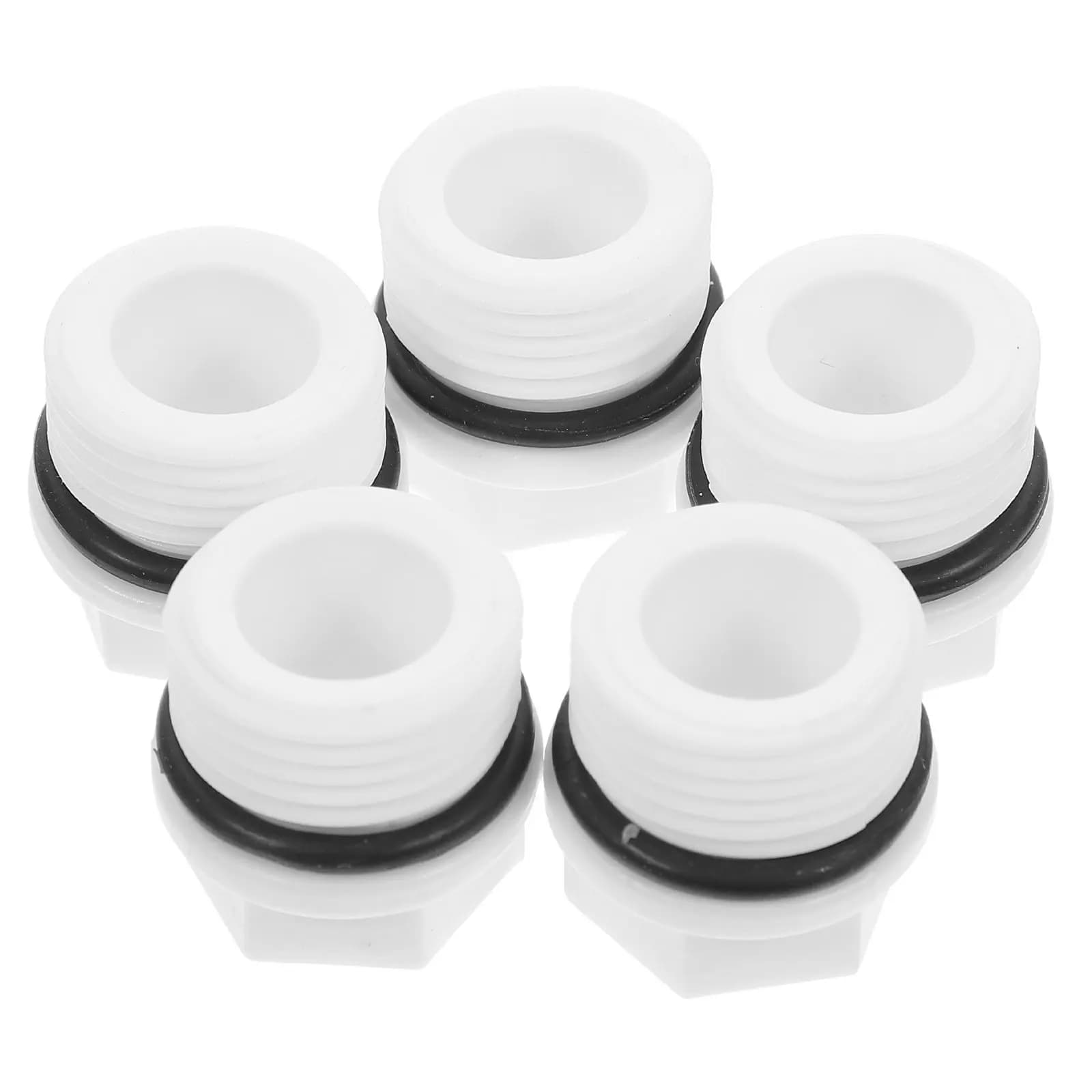 5 PPR tube terminal plugs with male thread, high temperature resistant, for spray water connectors and garden pipes
