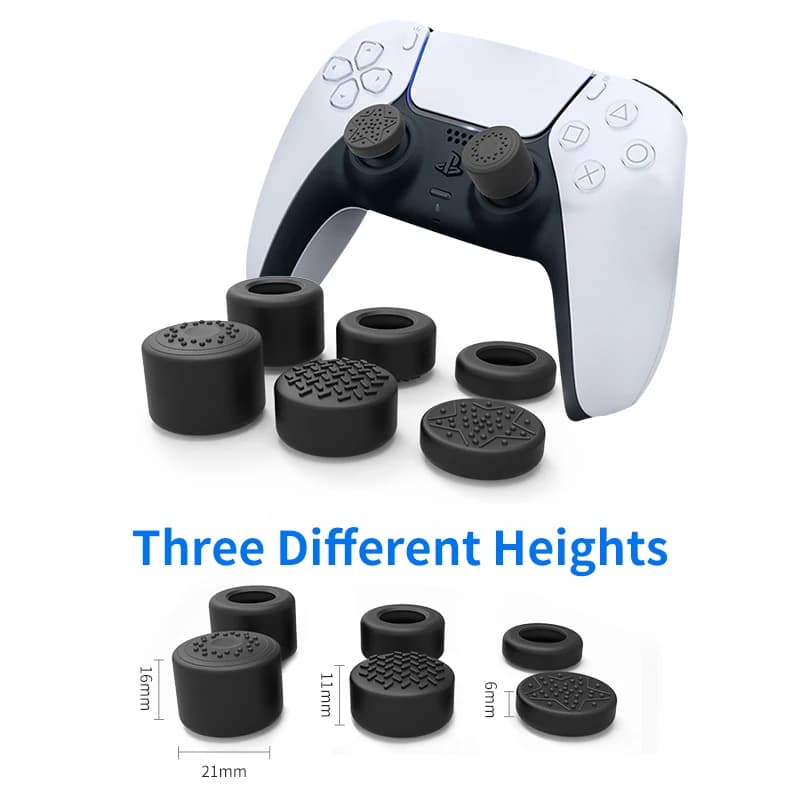 Silicone Thumb Stick Grip Cap for PS5 PS3 PS4 Xbox 360 Switch pro Controller High Cover Joystick Thumbstick Grip Accessory.