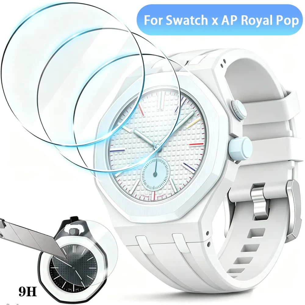 Tempered Glass for Swatch X AP Royal Pop Pocket Watch Screen Protector Anti-scratch Film Protective Cover Smartwatch Accessories