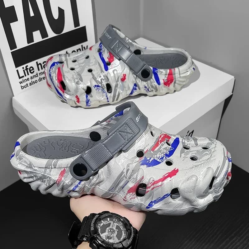 Sandali piatti da uomo, ciabatte da giardino, sandali platform da uomo, sandali estivi da uomo, sneakers da uomo, infradito da esterno, zoccoli da casa