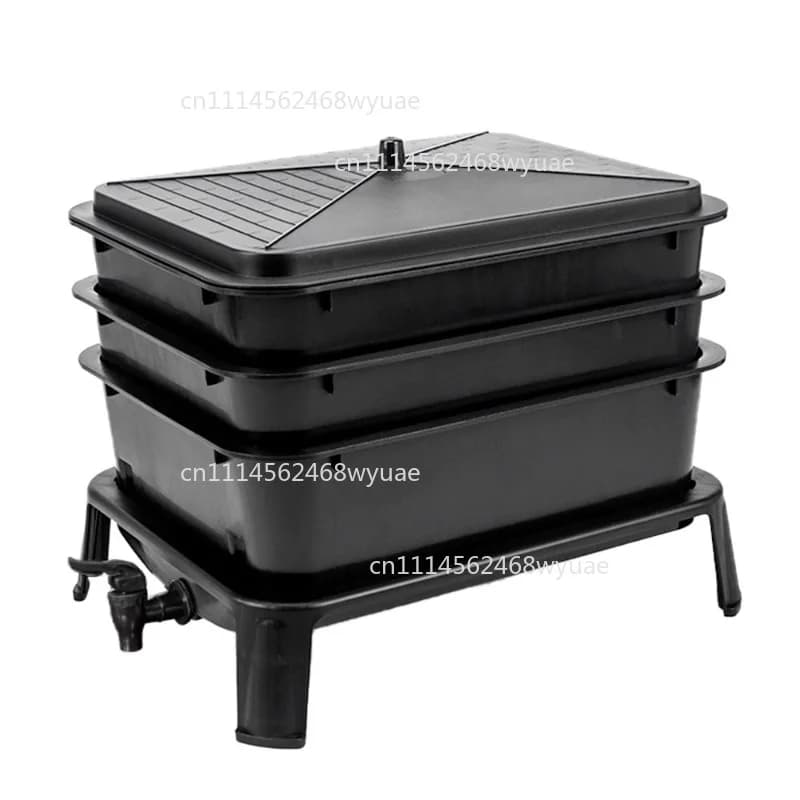 Worm Compost Bin for Organic Fertilizer Outdoor Garden Cross Border Home Kitchen Waste DIY